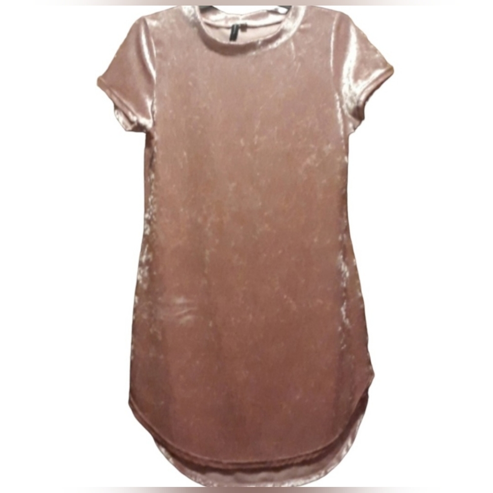Baby pink velour dress